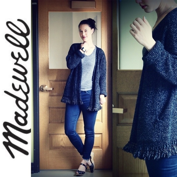 Madewell Momento Fringe Cardigan Sweater - Picture 1 of 7